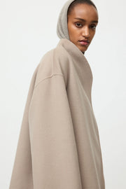Soft Goat short jacket - dark sand