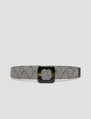 Penny Black Mosto weave belt - black/ecru