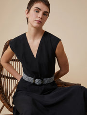 Penny Black Mosto weave belt - black/ecru