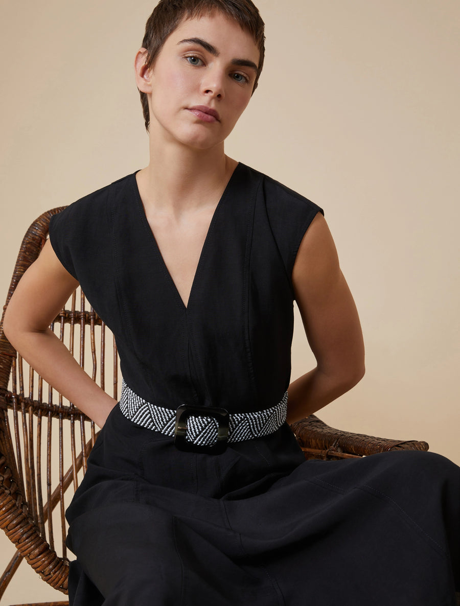 Penny Black Mosto weave belt - black/ecru