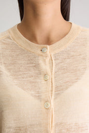 Bellerose Neeta button through cardi - ivory