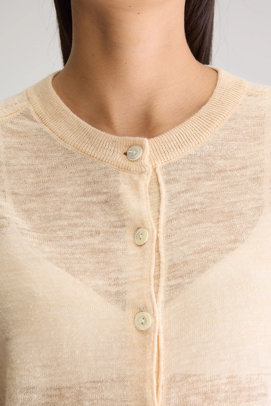 Bellerose Neeta button through cardi - ivory