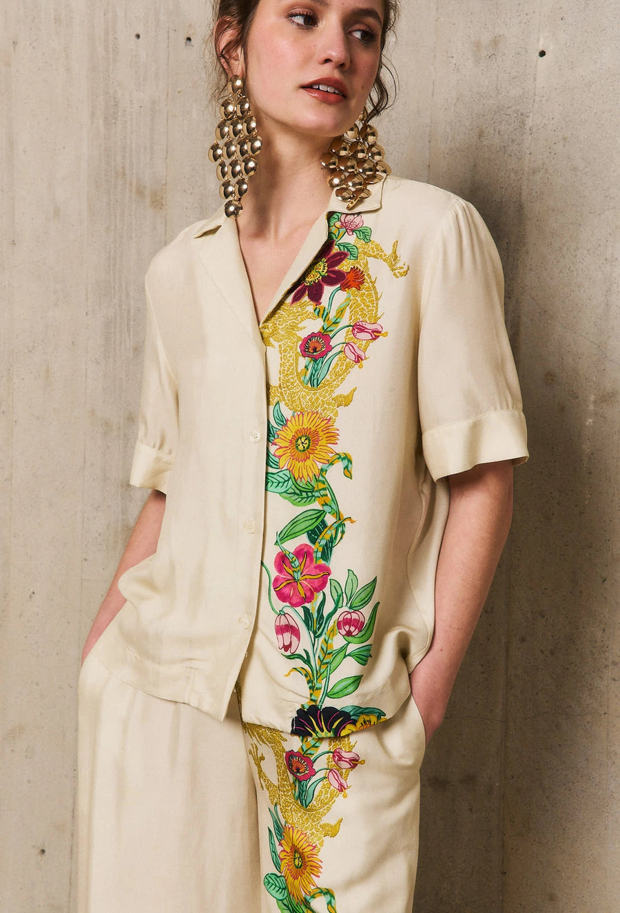 Stella Forest Dina printed blouse