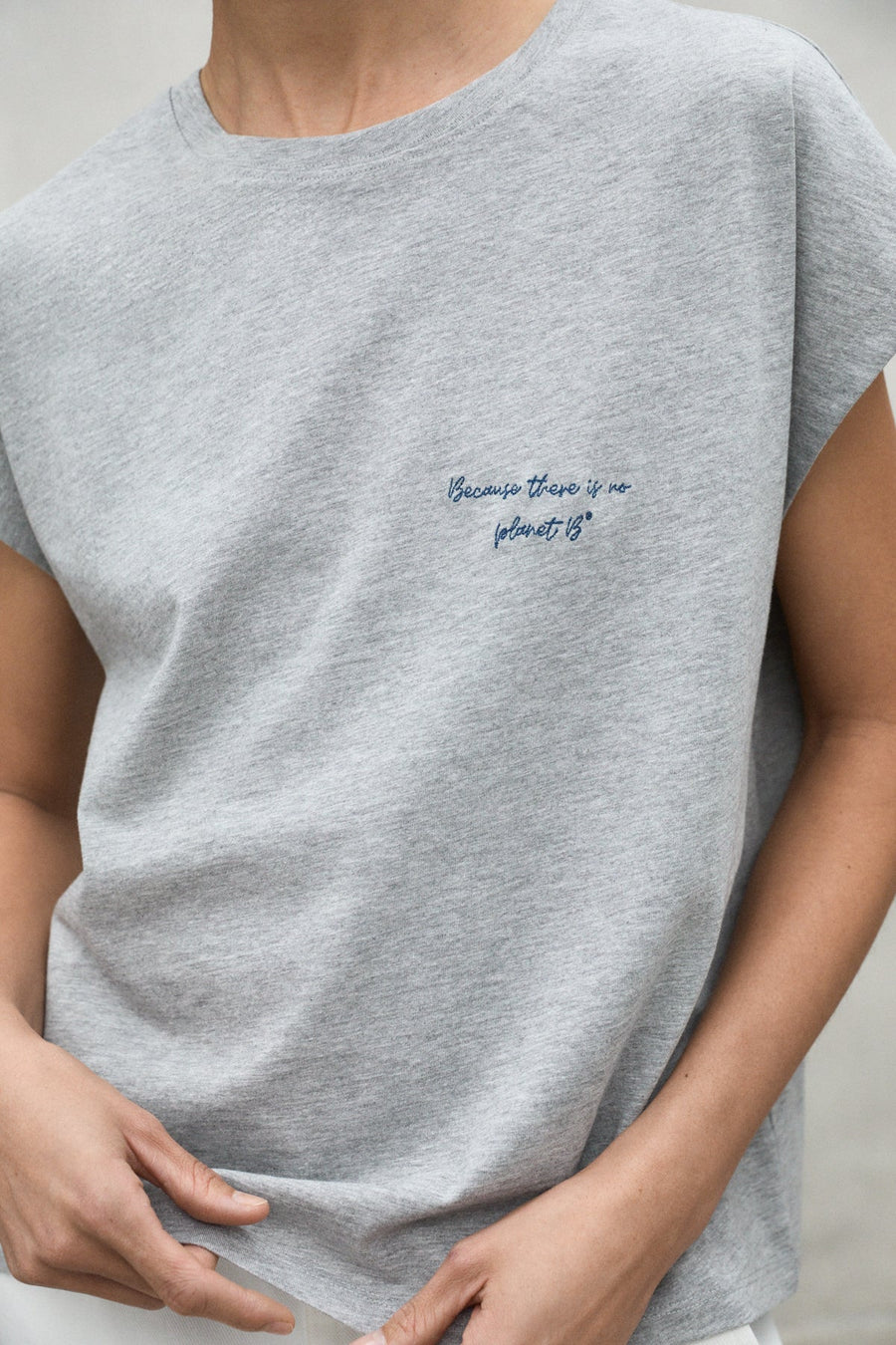 Ecoalf Namur t shirt sleeve jersey- grey marl