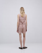 Yerse linen shorts - dusty pink
