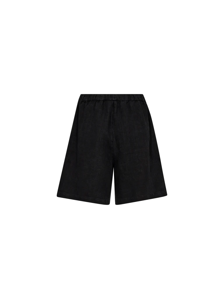 Mos Mosh Emmie linen Bermuda short - black