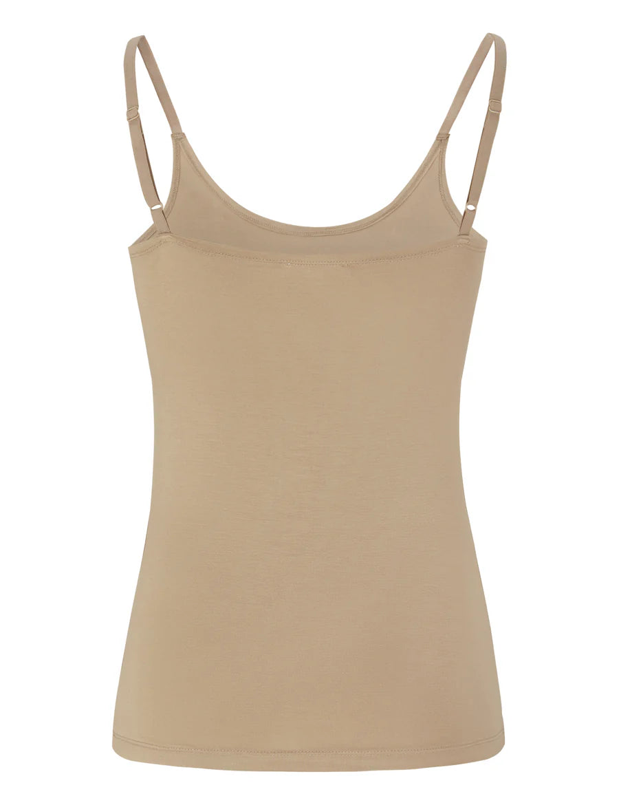 Esme Studios Penelope jersey cami top - nude