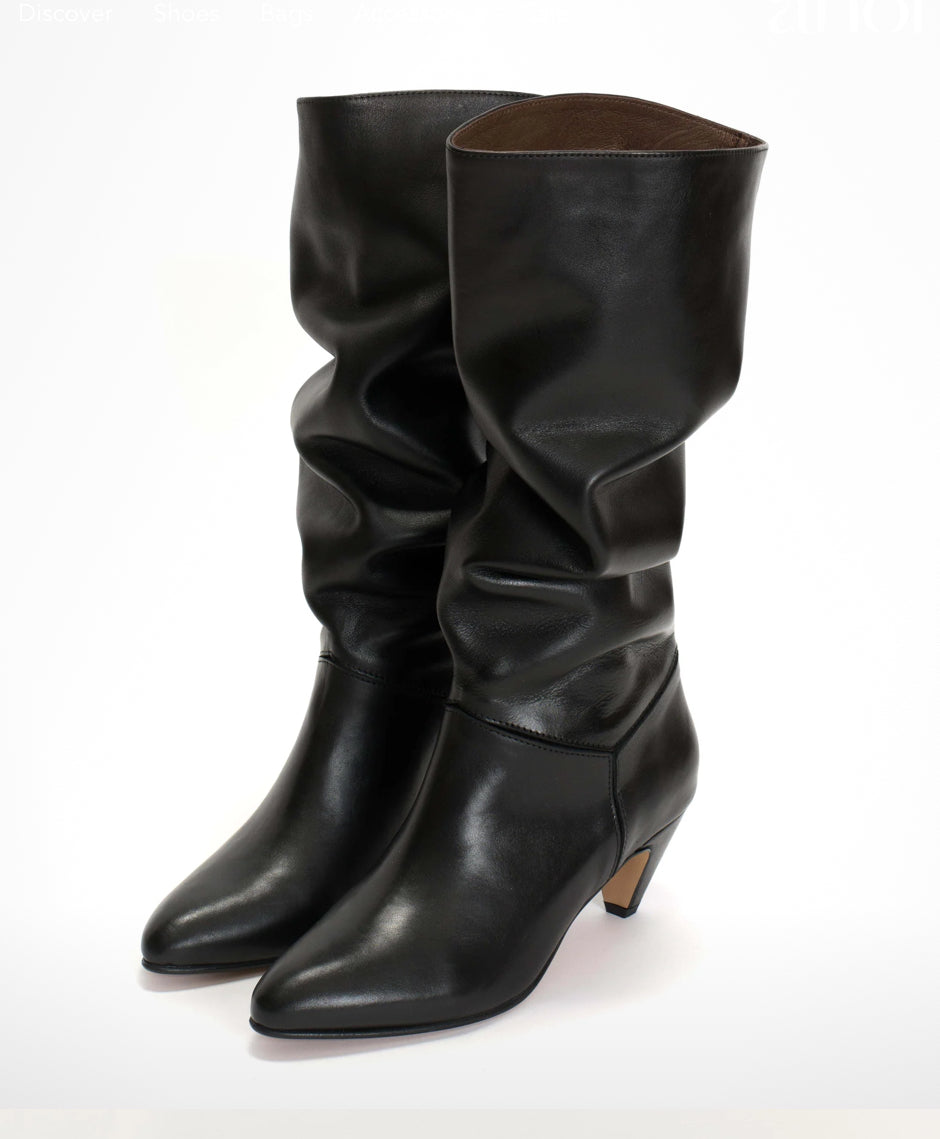 Anonymous Copenhagen long Jasmina 50 leather boots - black