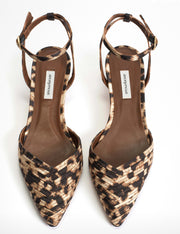 Anonymous Copenhagen Givia satin leopard  print shoe