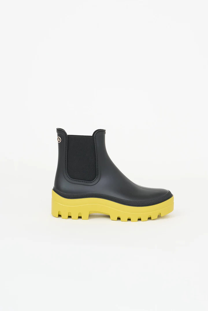Tanta Prahara rubber boot - black / yellow