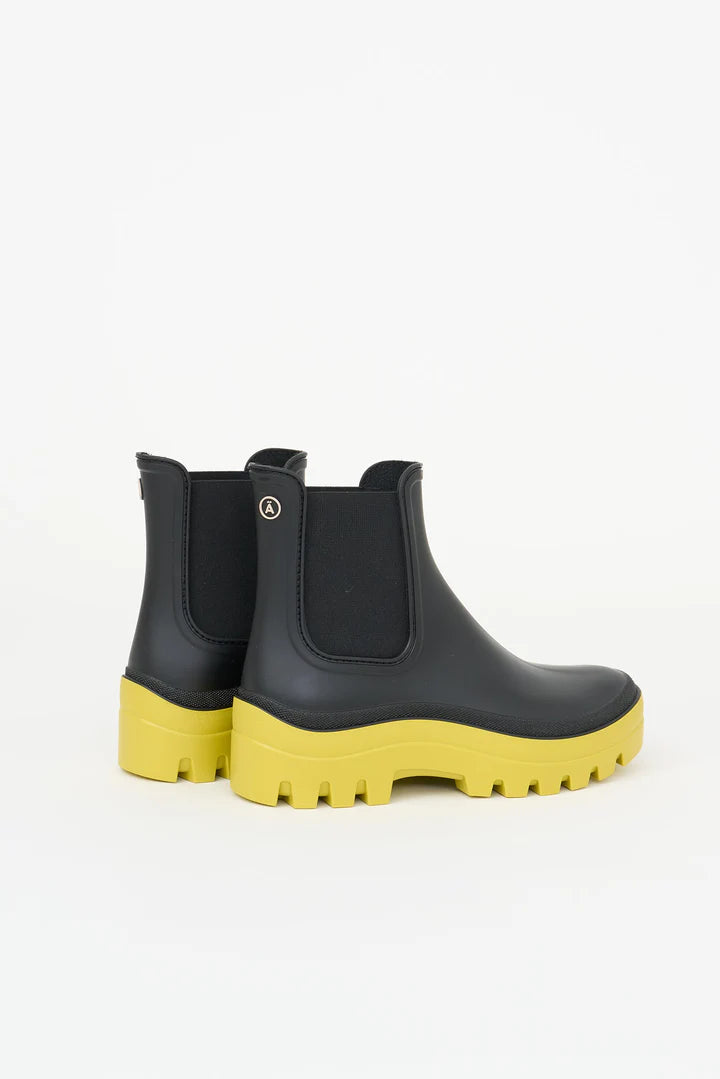 Tanta Prahara rubber boot - black / yellow