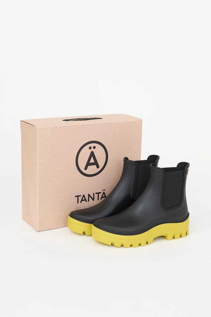 Tanta Prahara rubber boot - black / yellow