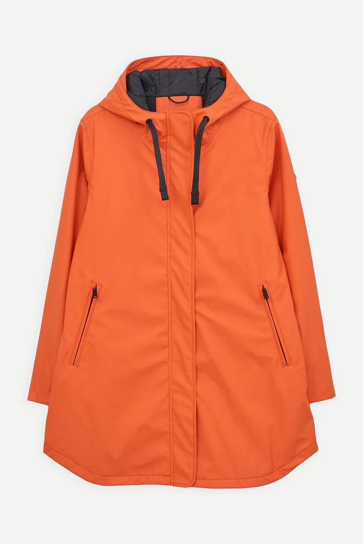 Tanta Snow short waterproof jacket - orange