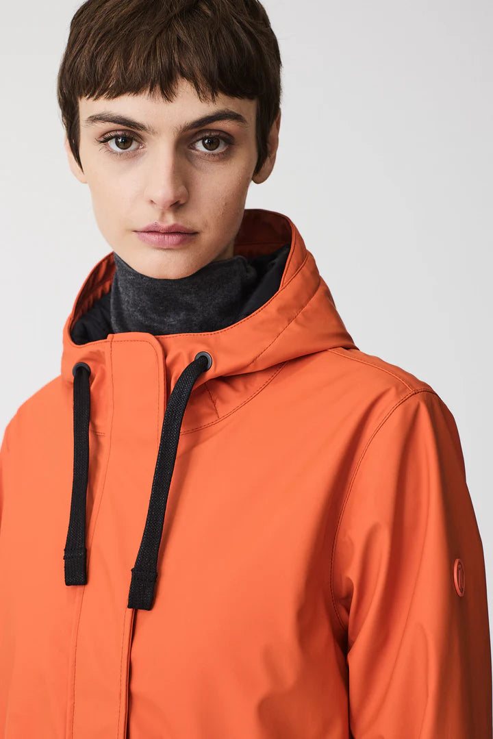 Tanta Snow short waterproof jacket - orange