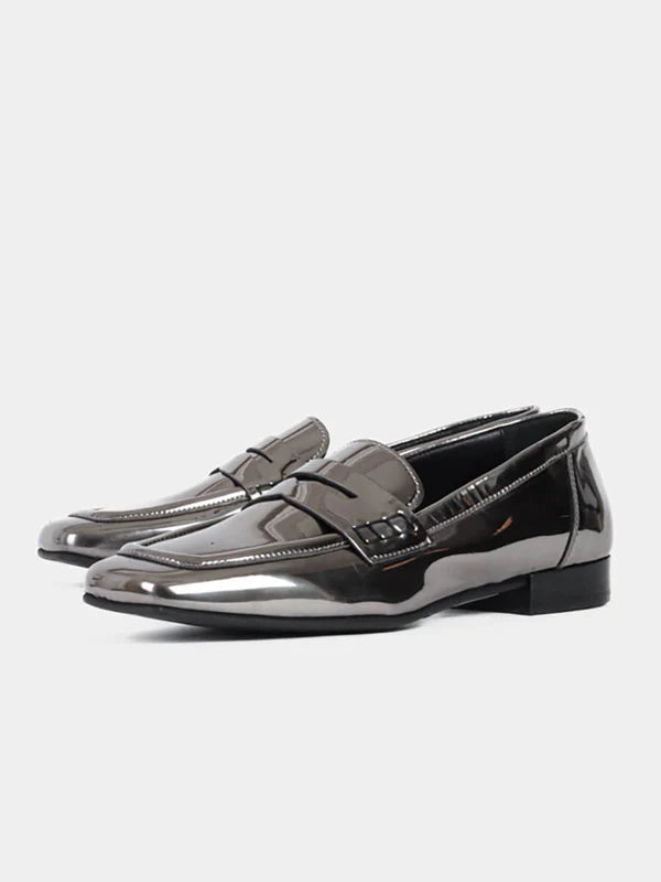 Bukela Marmo loafer shoe - silver