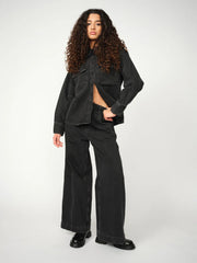 Heyanno Noble drapey trouser - black