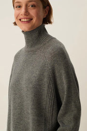 Des Petits Hauts Aramis roll neck jumper - grey