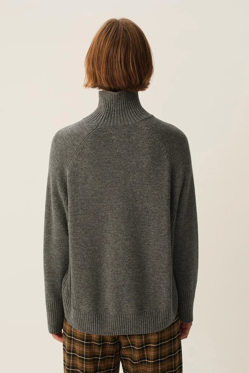 Des Petits Hauts Aramis roll neck jumper - grey