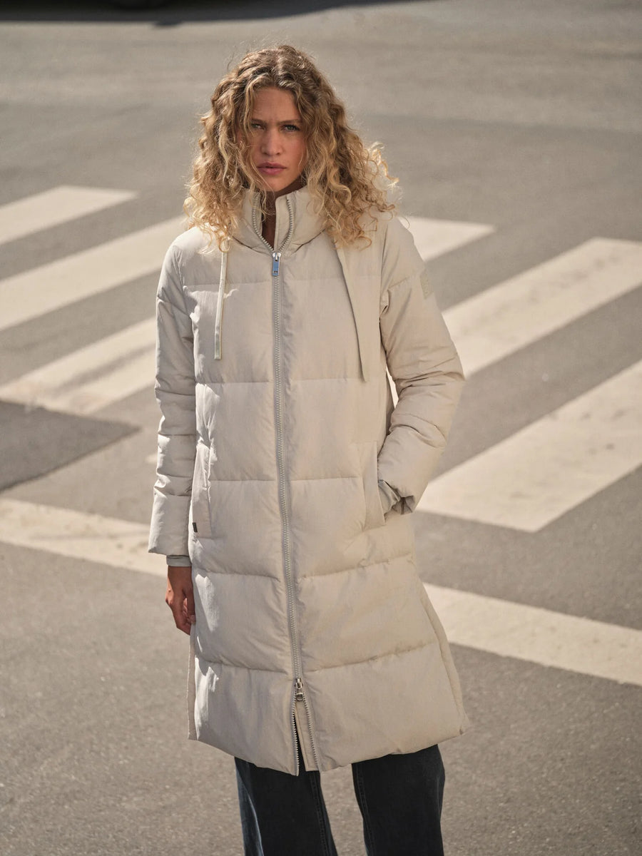 Mos mosh Ollie Terma long coat - glacier Grey