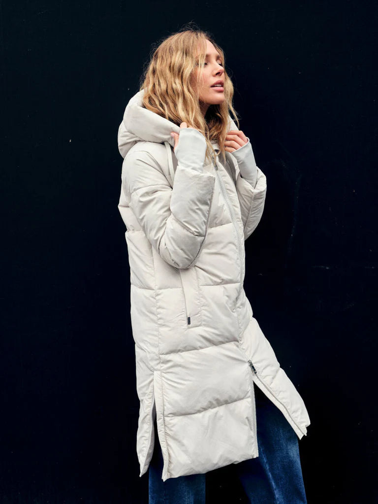 Mos mosh Ollie Terma long coat - glacier Grey