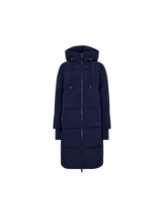 Mos mosh Ollie Terma long coat - maritime blue