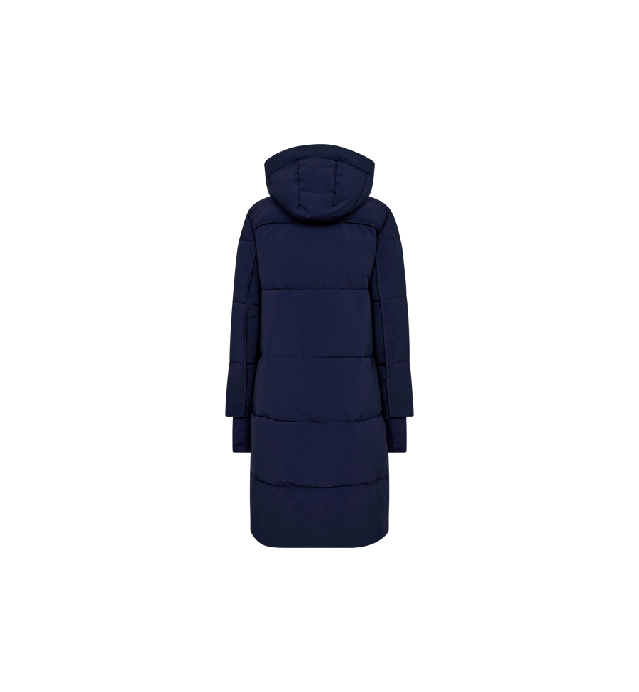 Mos mosh Ollie Terma long coat - maritime blue
