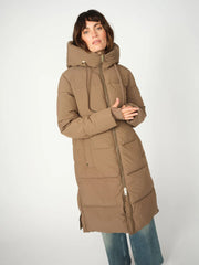 Mos mosh Ollie Terma long coat - chocolate chip