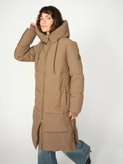 Mos mosh Ollie Terma long coat - chocolate chip