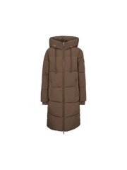 Mos mosh Ollie Terma long coat - chocolate chip
