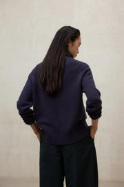 Ecoalf Caqui roll neck jumper - blueberry