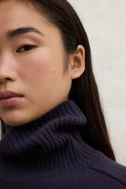 Ecoalf Caqui roll neck jumper - blueberry