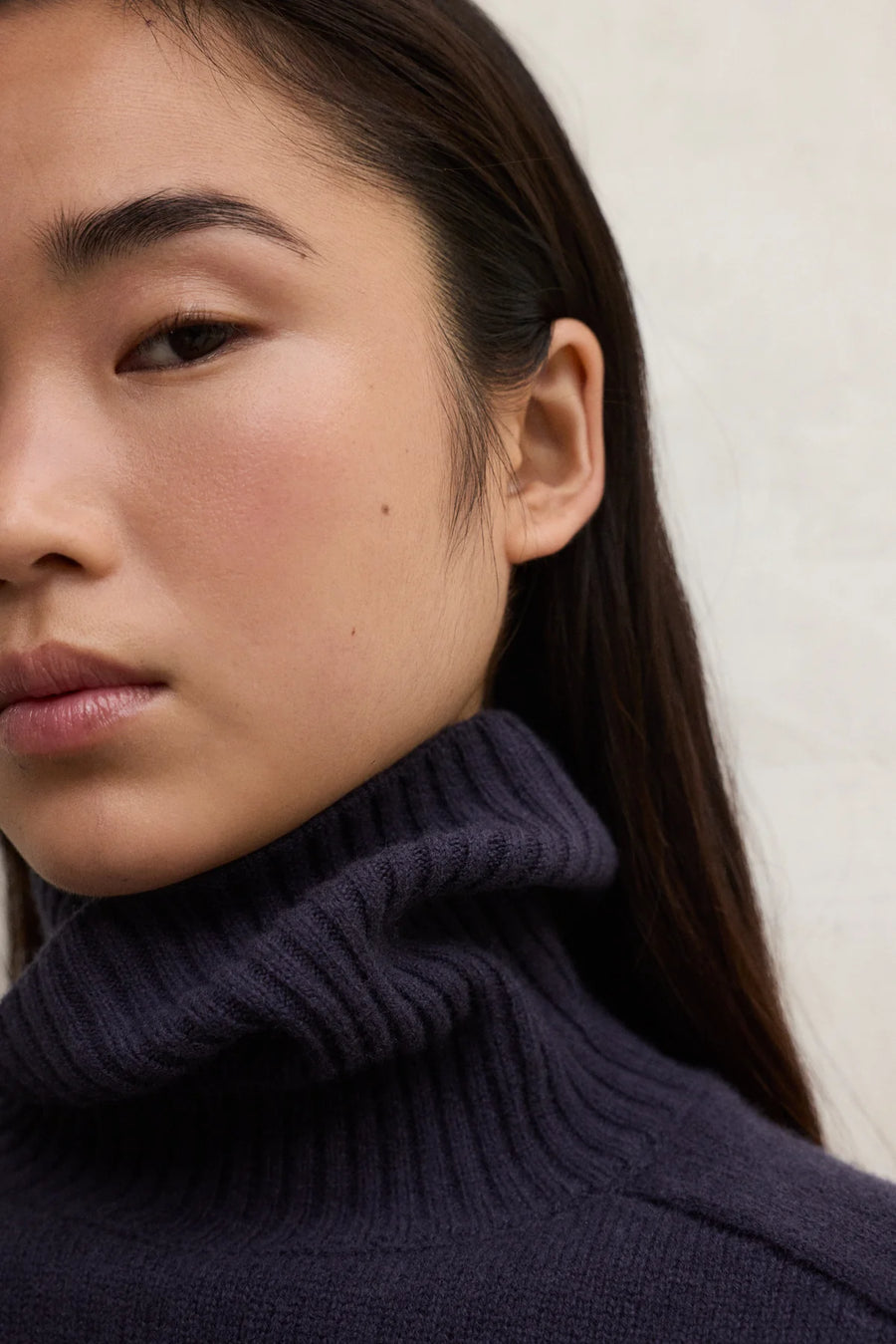 Ecoalf Caqui roll neck jumper - blueberry