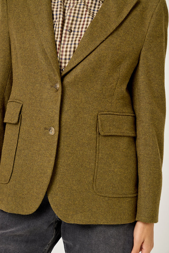 Five Jeans Vania wool blazer - forest