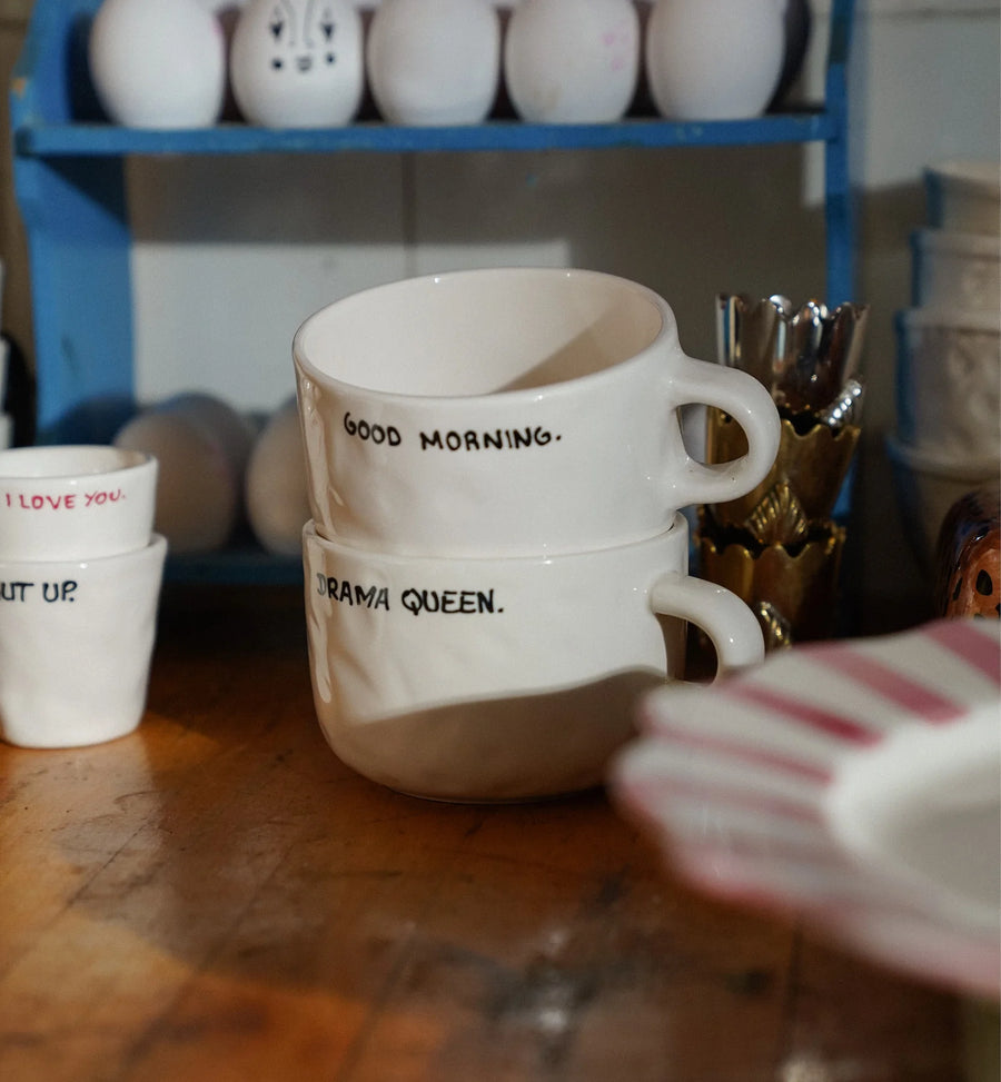 anna + nina Drama Queen cappuccino mug