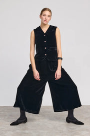 Beatriz Furest Helga velvet trousers - black
