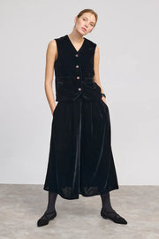 Beatriz Furest Helga velvet trousers - black