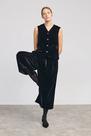 Beatriz Furest Helga velvet trousers - black