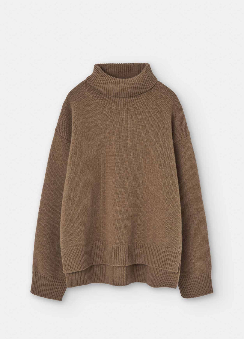 Loreak Isla roll neck jumper - pumpkin