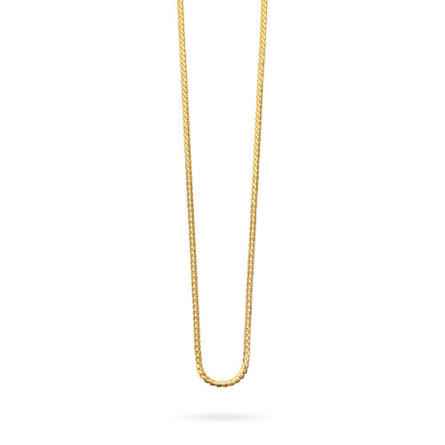 Talis snake chain gold necklace - long