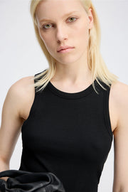 Munthe Peach jersey tank - black