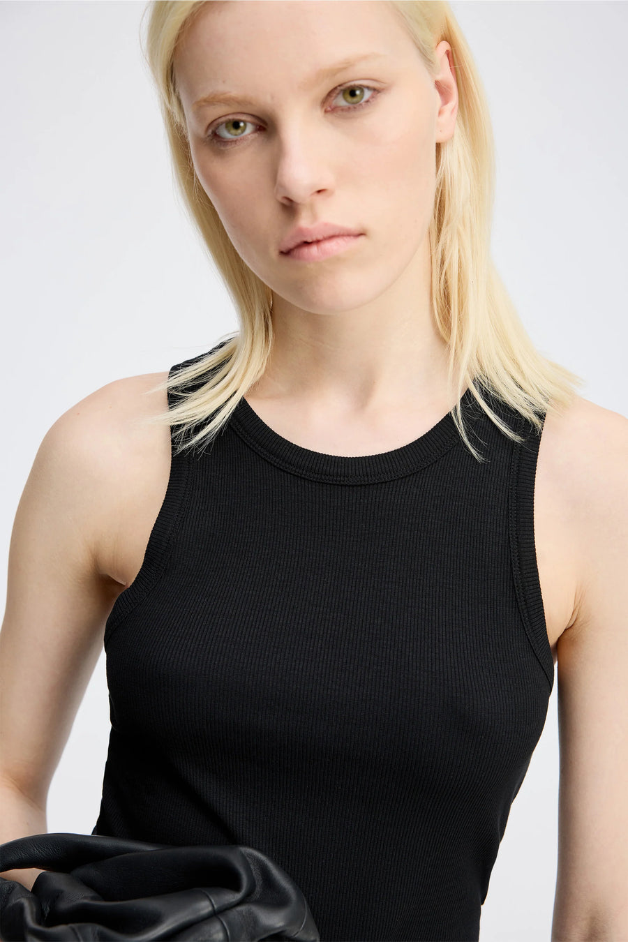 Munthe Peach jersey tank - black