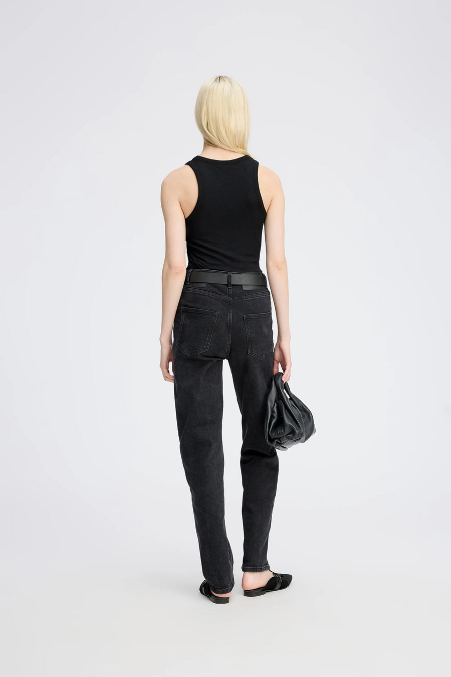 Munthe Peach jersey tank - black