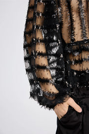 Munthe Remona embellished top - black