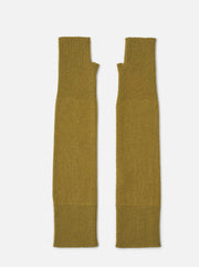 RABENS Saloner wool long mittens - fern green
