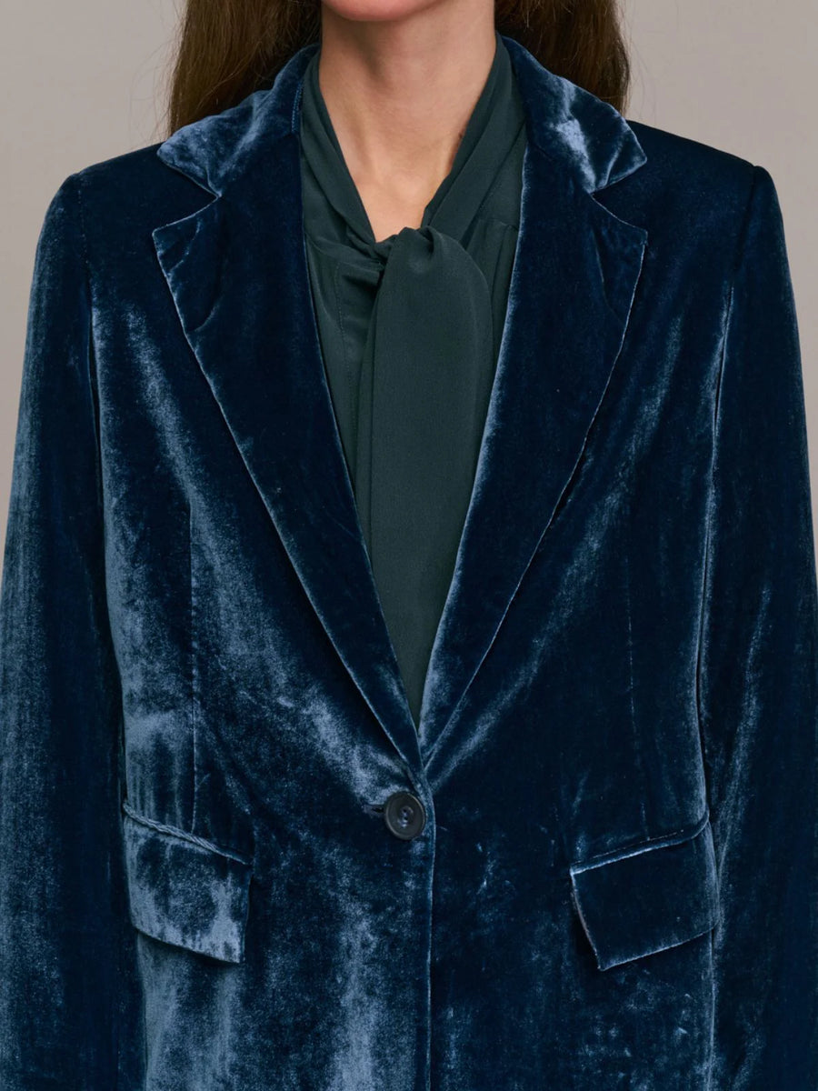 Diega Ventio velvet blazer - midnight