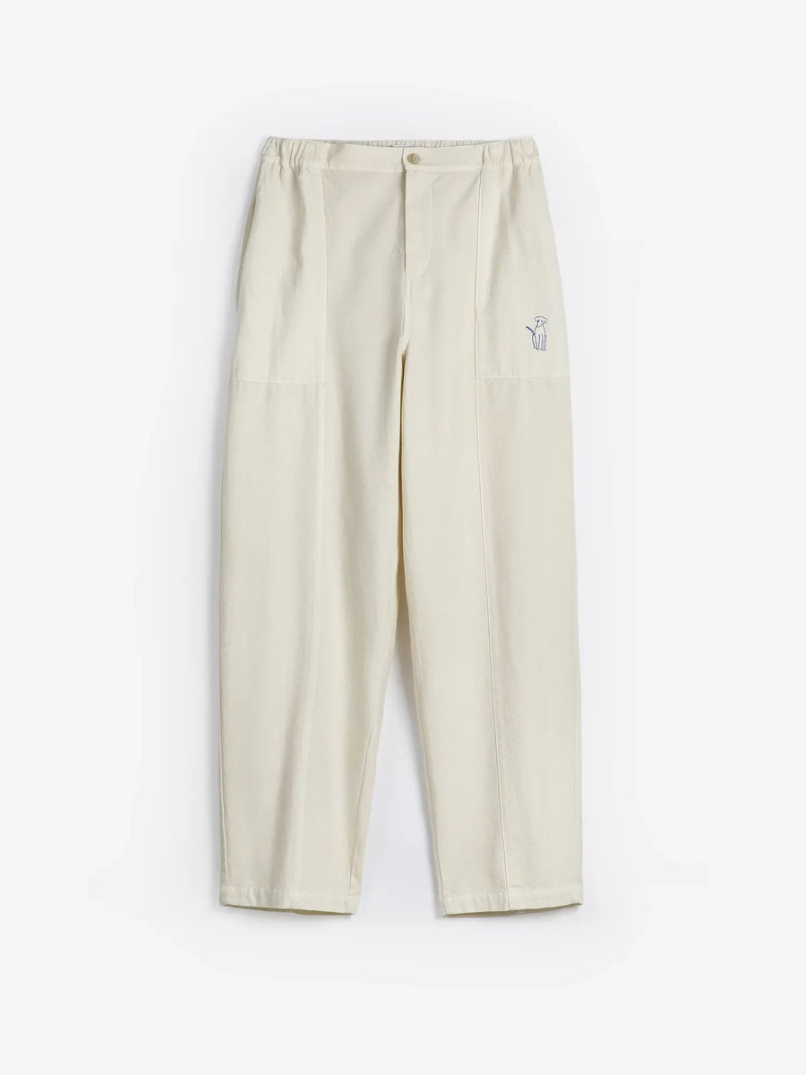 Bobo Choses ecru cocoon trousers - off white