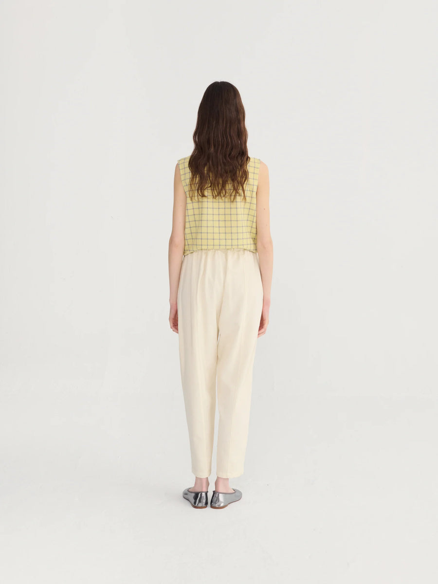 Bobo Choses ecru cocoon trousers - off white