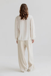 Project AJ117 Rebekka long sleeved top - chalk