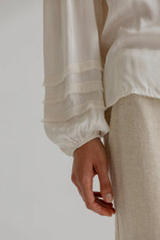 Project AJ117 Rebekka long sleeved top - chalk