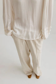 Project AJ117 Rebekka long sleeved top - chalk